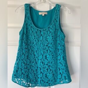 LOFT teal tank top